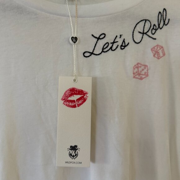 Wildfox Let's Roll T-shirt NWT - Picture 6 of 6